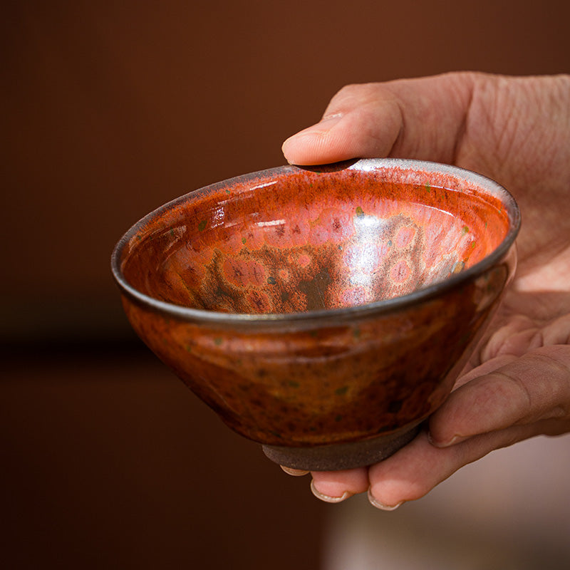 星窑作品 火凤凰建盏 纯手工 主人杯