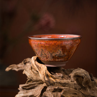 星窑作品 火凤凰建盏 纯手工 主人杯