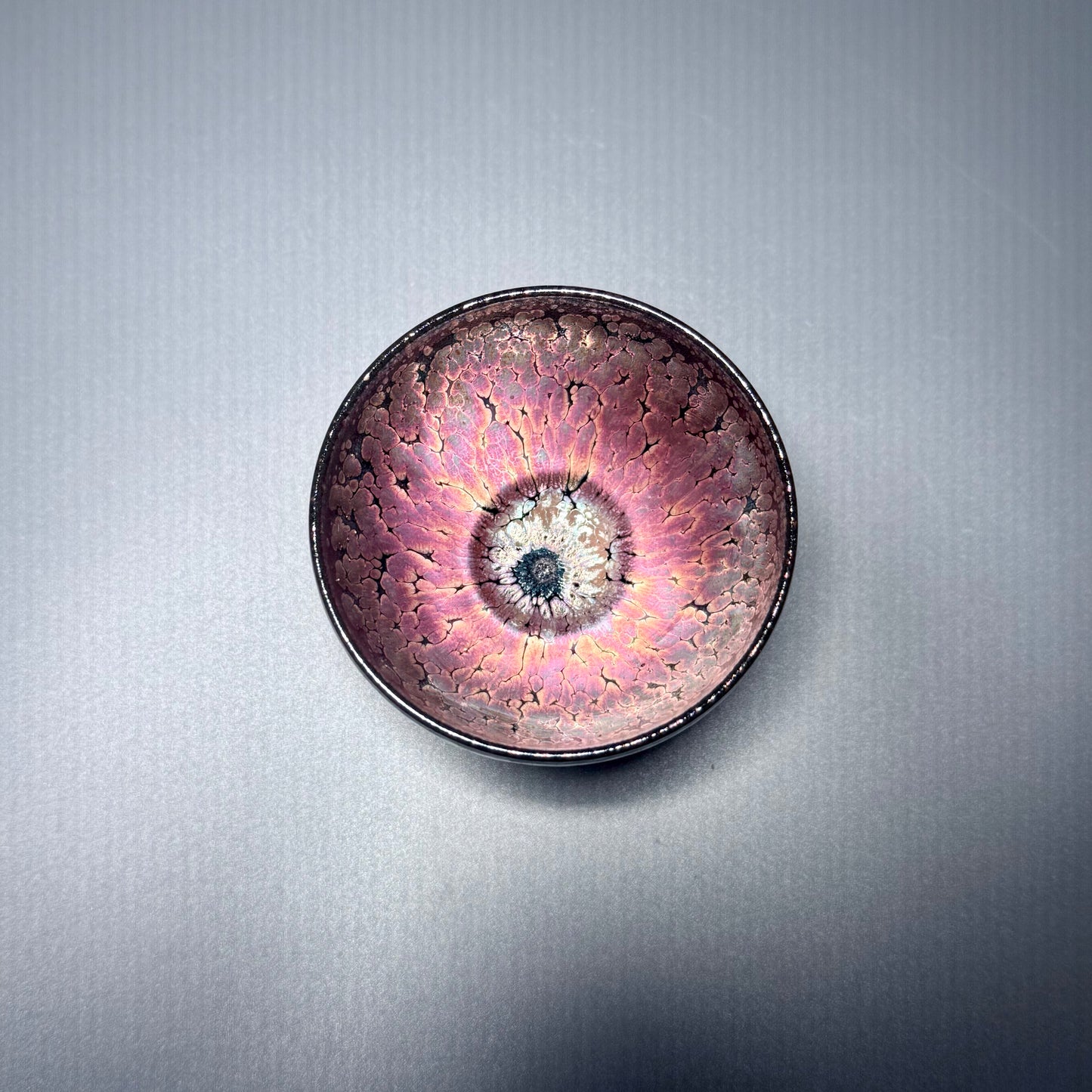 彩金钻石油滴 飞惺彩金建盏 非遗传承人