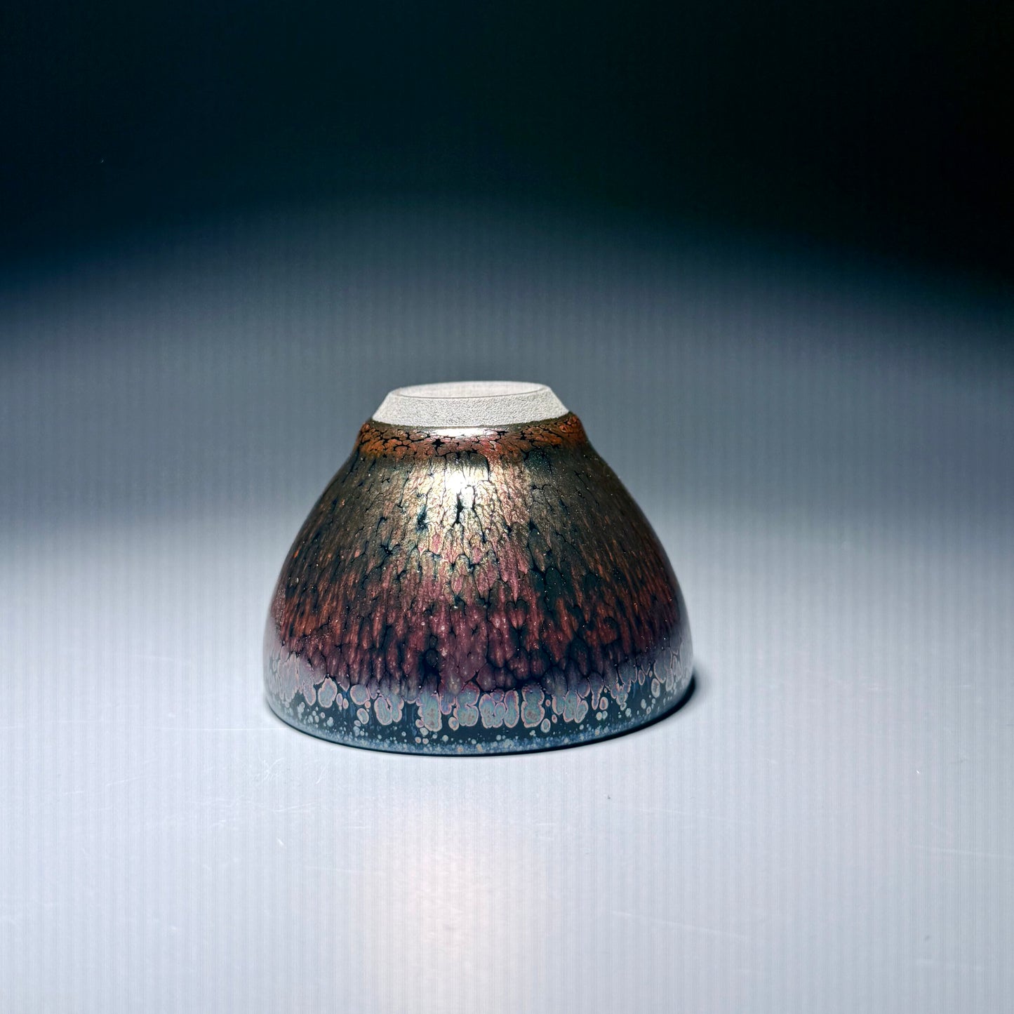 彩金钻石油滴 飞惺彩金建盏 非遗传承人