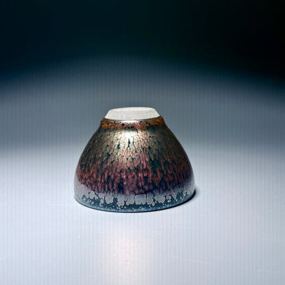 彩金钻石油滴 飞惺彩金建盏 非遗传承人