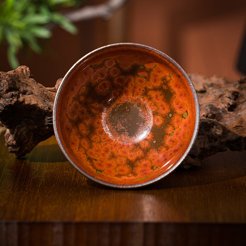 星窑作品 火凤凰建盏 纯手工 主人杯