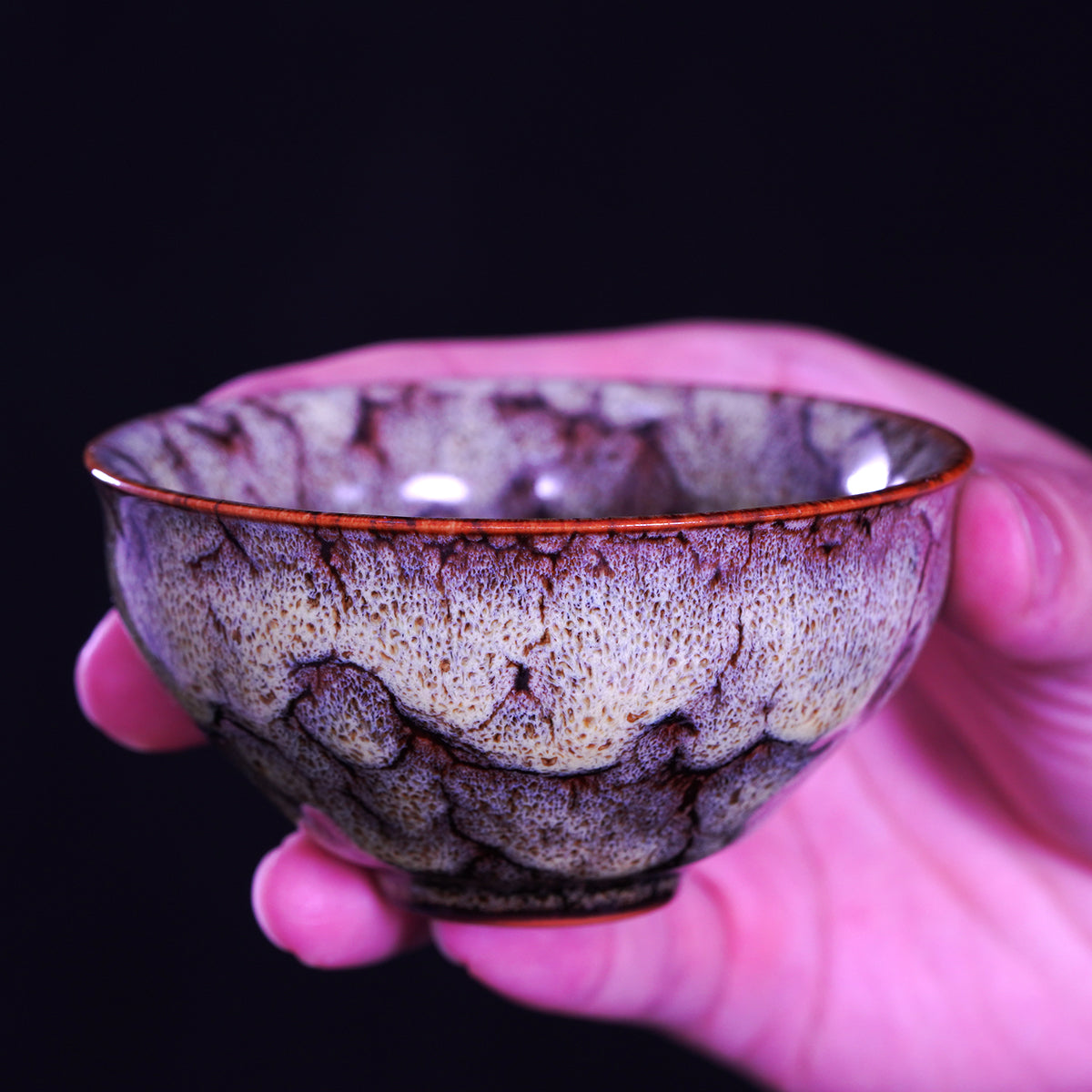 窑变五行杯，纯手工制作，茶杯，咖啡杯，五只套装