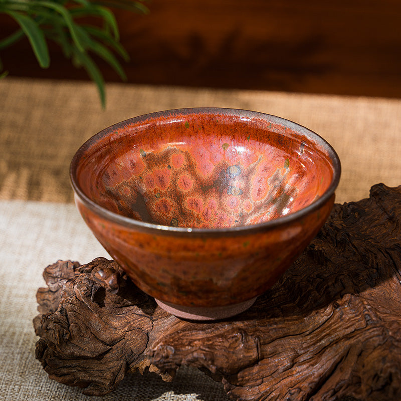 星窑作品 火凤凰建盏 纯手工 主人杯