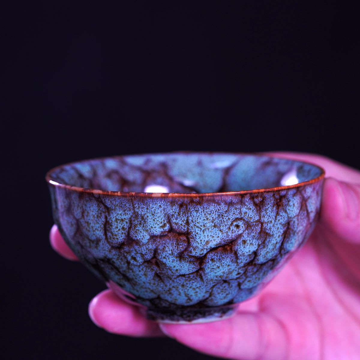 窑变五行杯，纯手工制作，茶杯，咖啡杯，五只套装