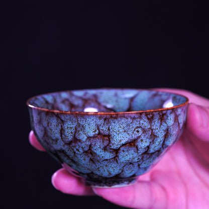 窑变五行杯，纯手工制作，茶杯，咖啡杯，五只套装