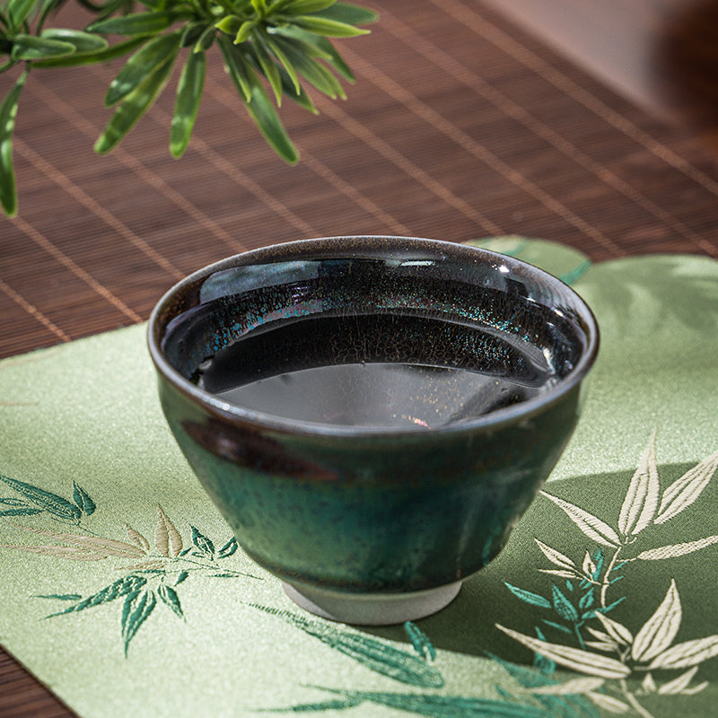 星窯 七彩宝莲花建盞 純手工製作 茶杯 咖啡杯 主人杯