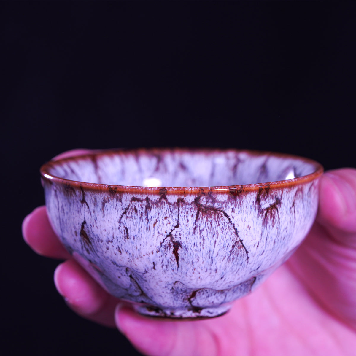 窑变五行杯，纯手工制作，茶杯，咖啡杯，五只套装