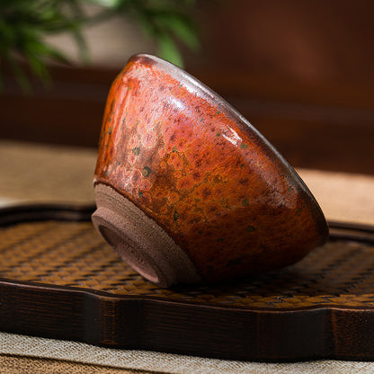 星窑作品 火凤凰建盏 纯手工 主人杯