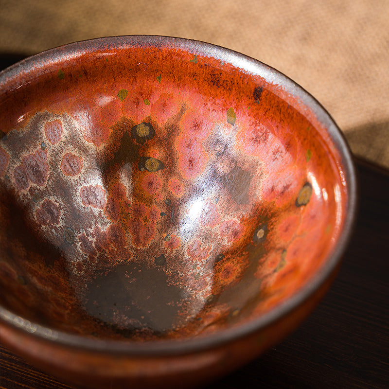 星窑作品 火凤凰建盏 纯手工 主人杯