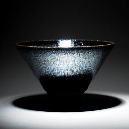 银毫建盏，斗笠器型，经典作品