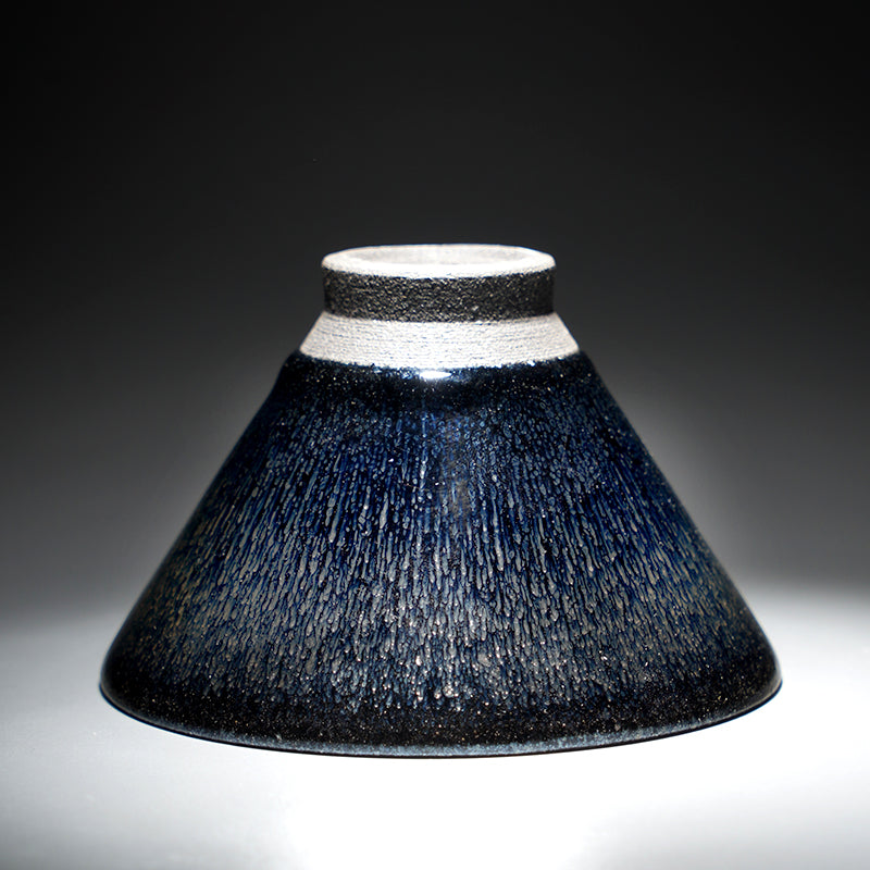 银毫建盏，斗笠器型，经典作品