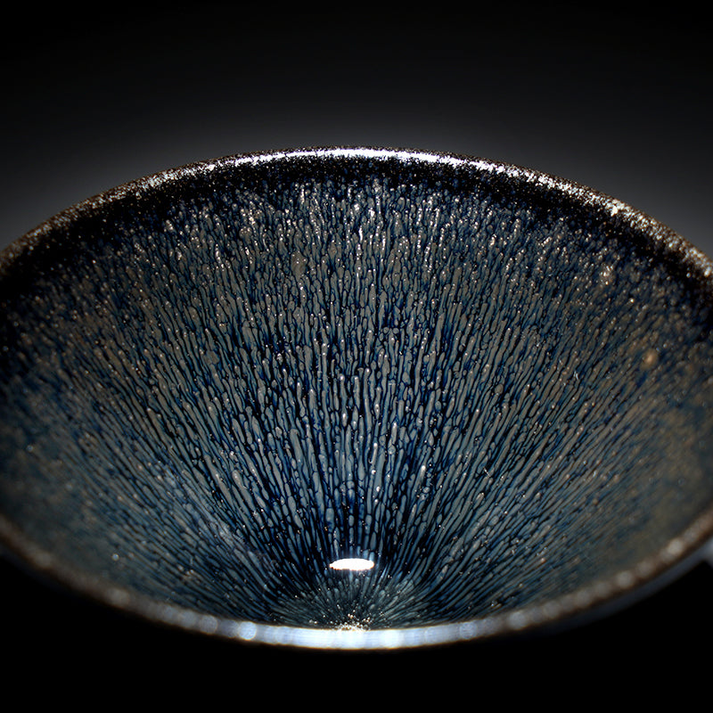 银毫建盏，斗笠器型，经典作品